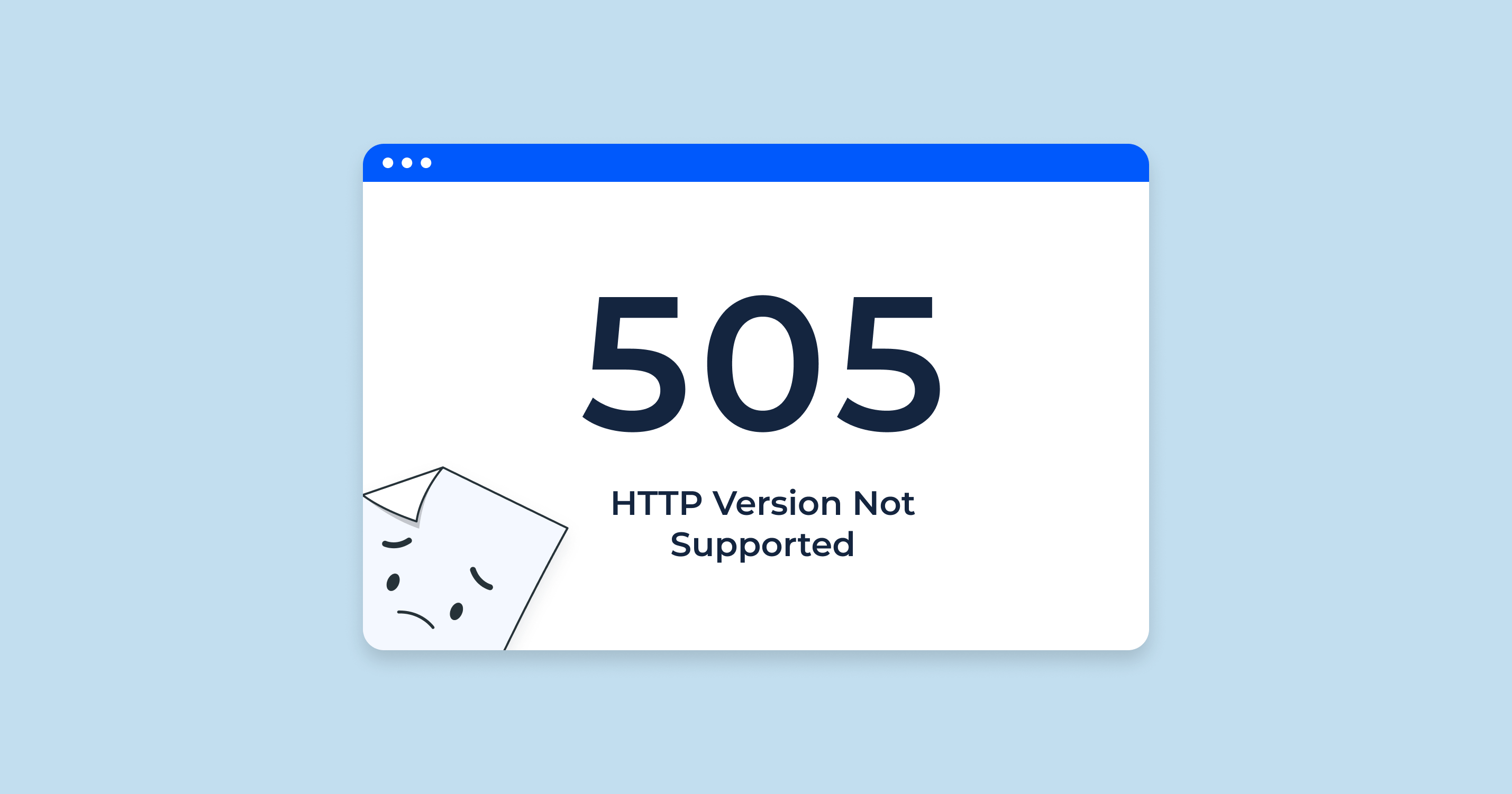 HTTP 505 Http Version Not Supported