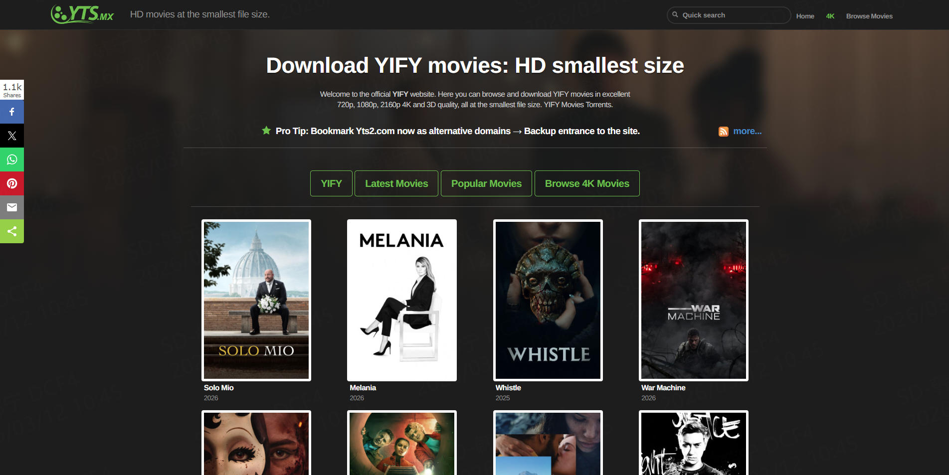 2026最新YTS-Yify Proxy List：高清资源无痕访问与代理链路安